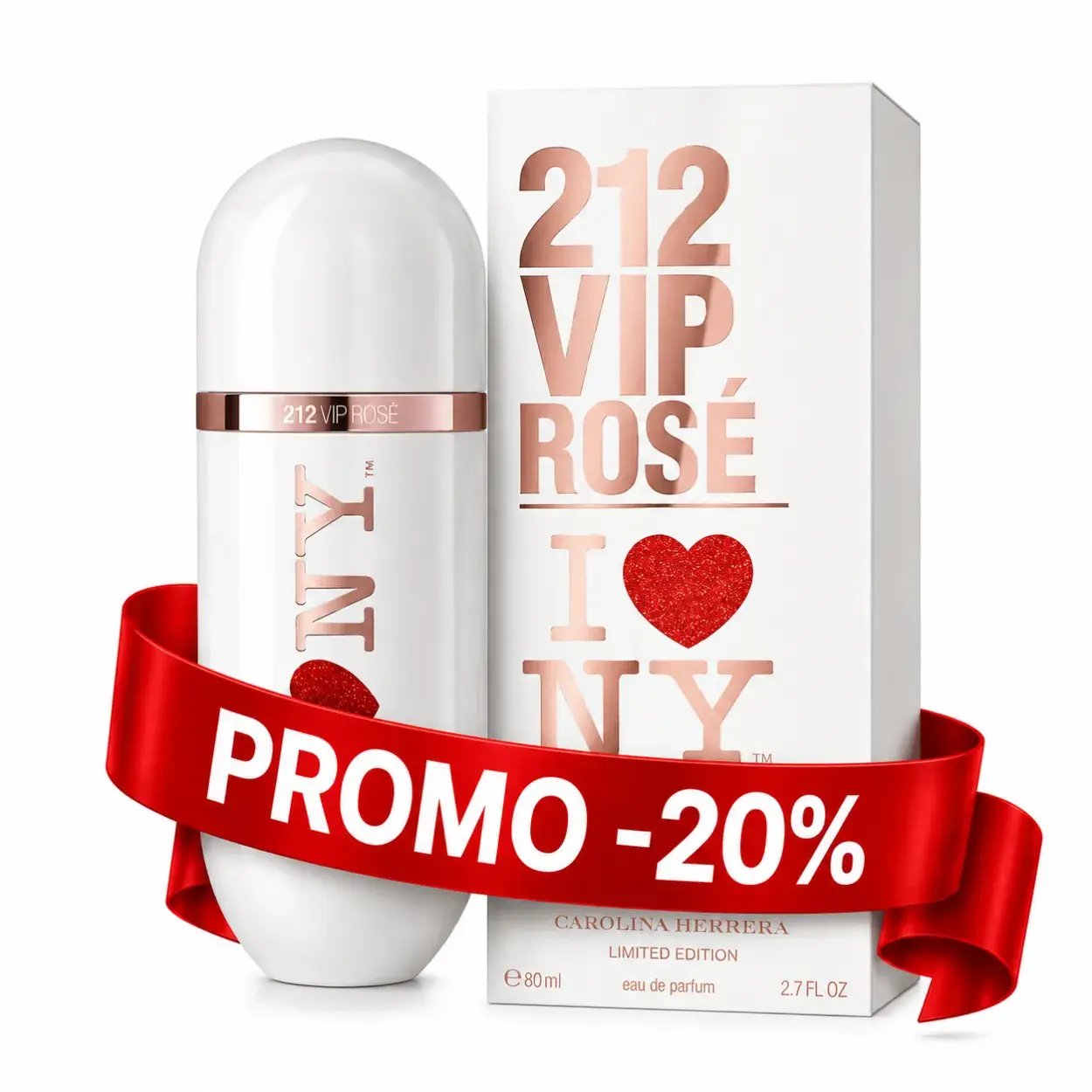CH 212 VIP ROSE I LOVE NY EDP 80 ML EDITION LIMITEE