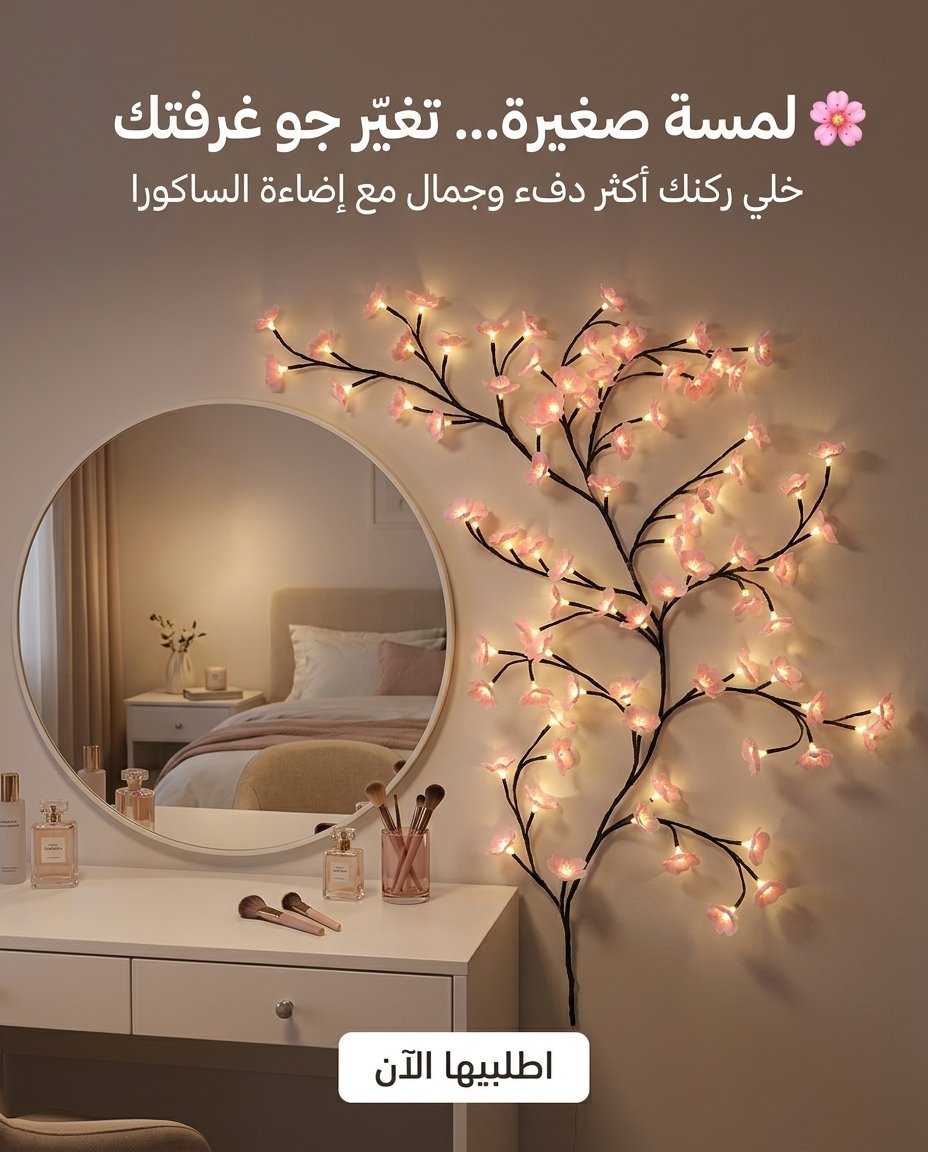 🌹 شجرة أغصان الساكورا 🌹