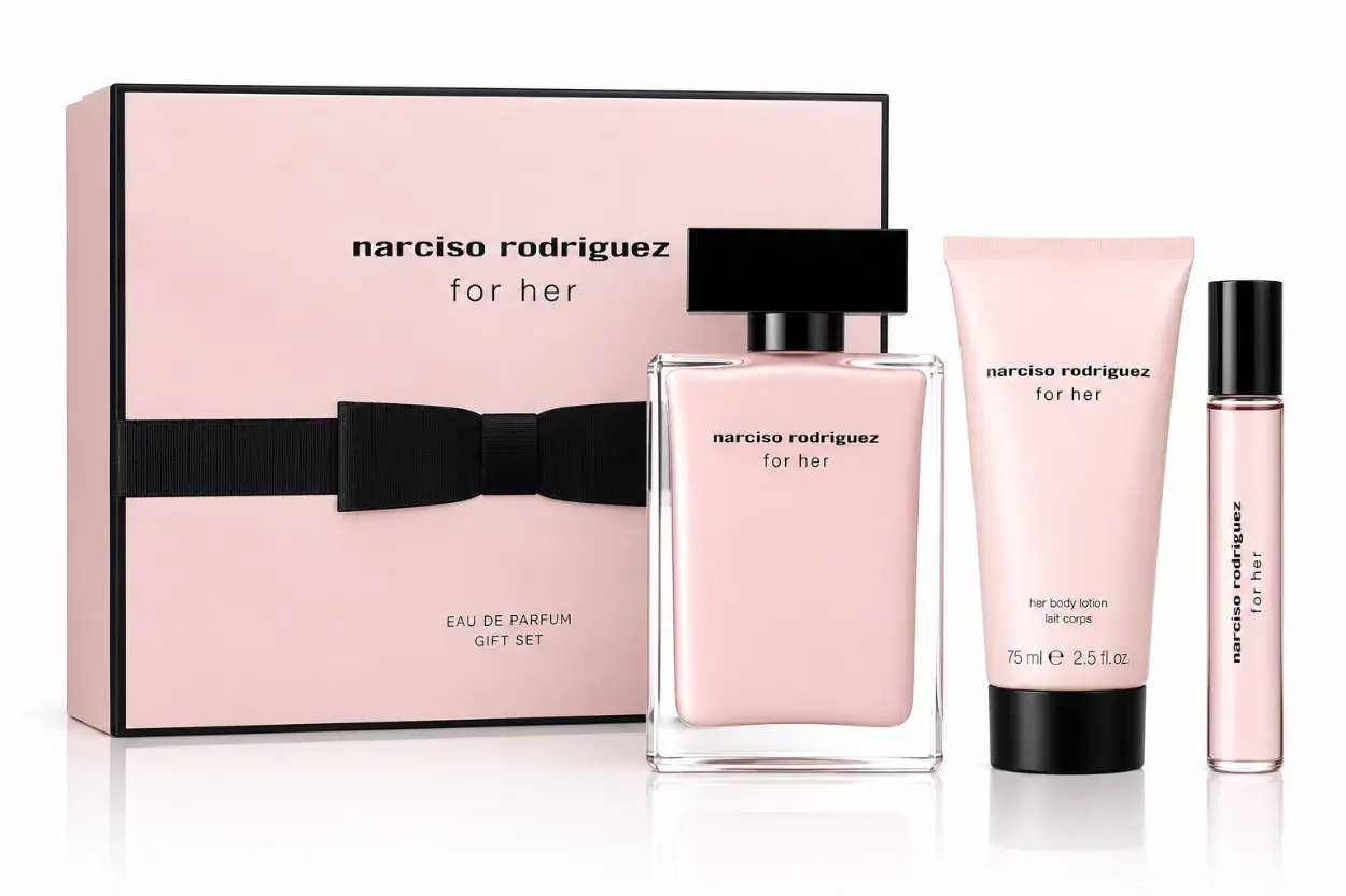 COFFRET NARCISO RODRIGUEZ FOR HER EDP 100 ML + MINI EDP 10 ML + BL 50 ML