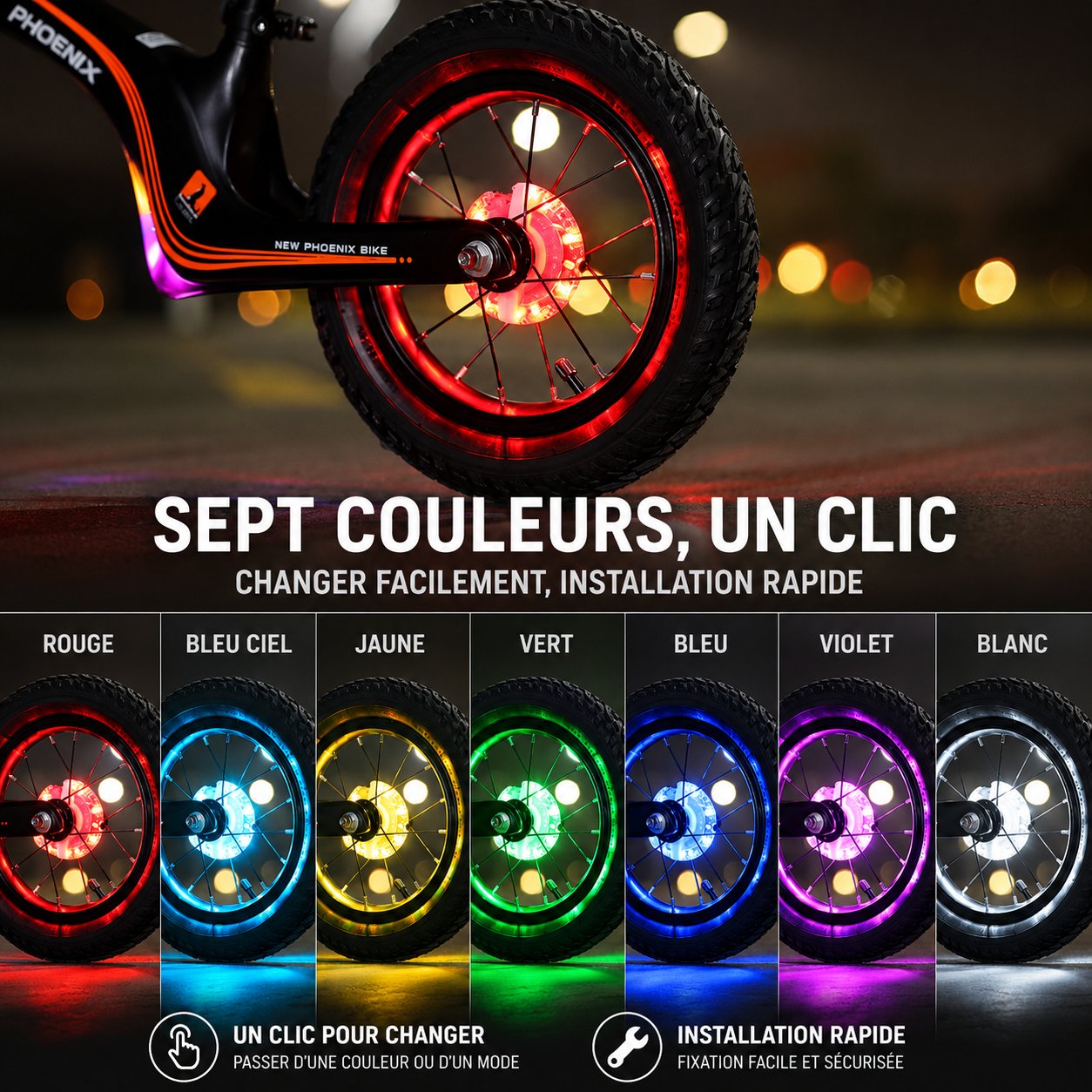 lumière pour vélo