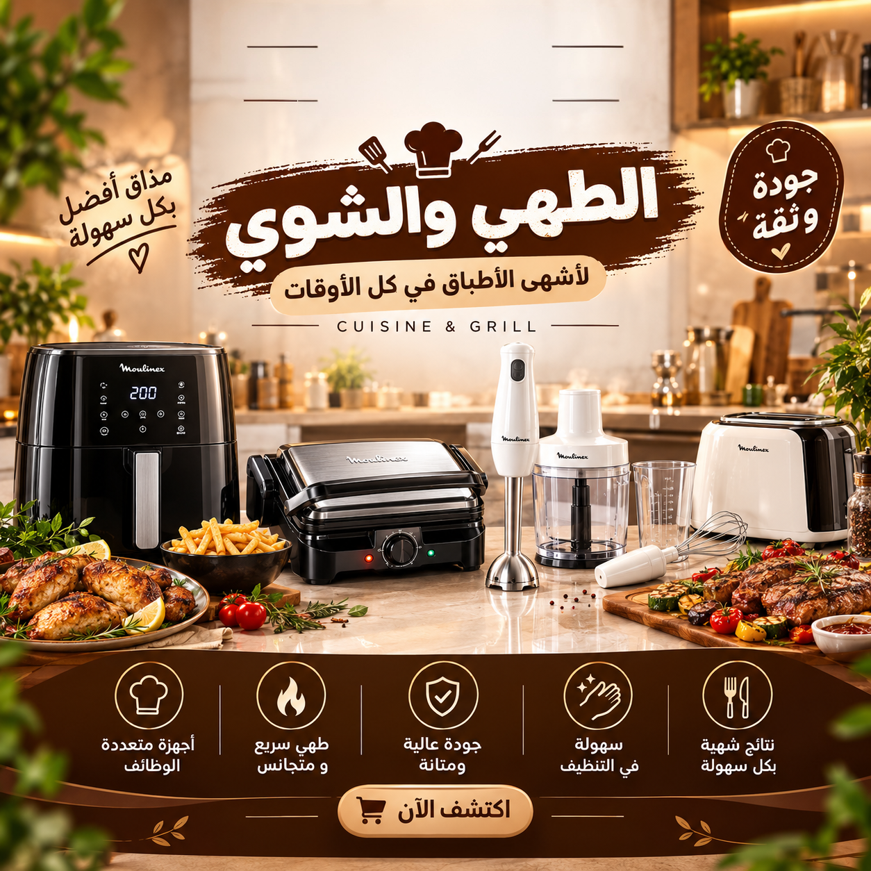 الطهي والشوي